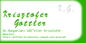 krisztofer gottler business card